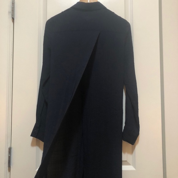 Zara Woman Button Down Split Back Maxi Shirt - Picture 8 of 8
